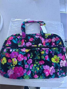 Vera Bradley Quilted Travel Duffel Bag – Floral Print (New with Tags)